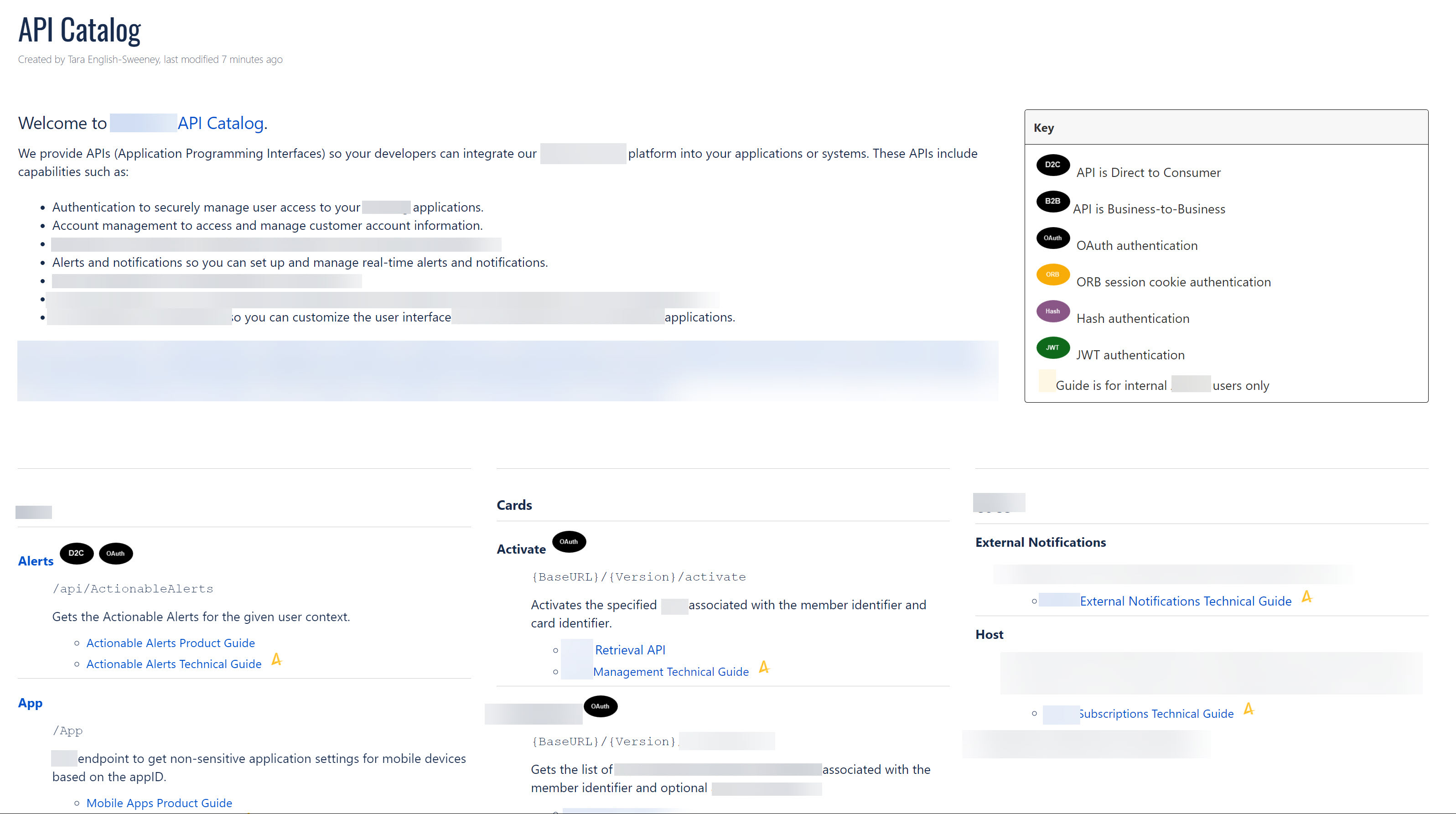 Api Tara API Catalog – Tara English-Sweeney